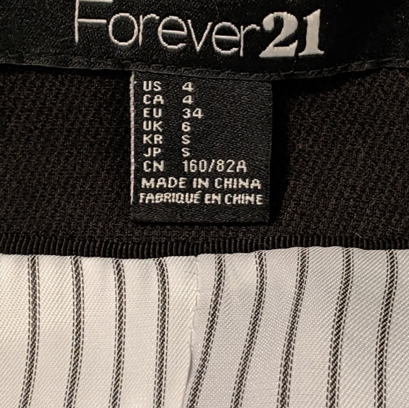 Forever 21 Black Blazer Size 4 - Picture 5 of 6